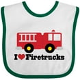 thumbnail image 3 of Inktastic I Heart Firetrucks Boys or Girls Baby Bib, 3 of 4