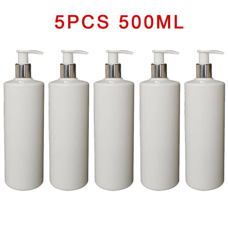 500ml Pump Bottle Black PET Plastic Bottle Dispensor Reuse Mrs Hinch Shampoo 