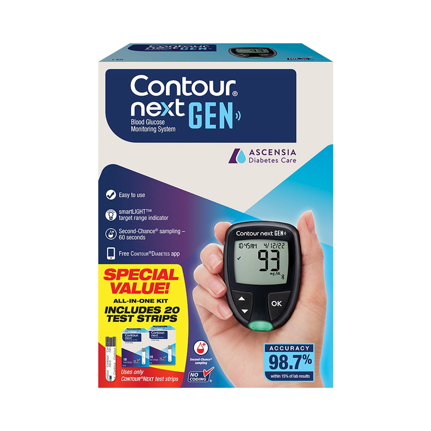 CONTOUR®NEXT GEN Blood Glucose Monitoring System Value Pack