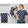 thumbnail image 6 of oneOone Cotton Poplin Navy Blue Fabric Block Dress Material Fabric Print Fabric By The Yard 42 Inch Wide-KG, 6 of 6