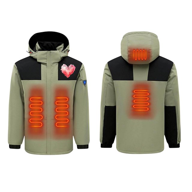 Womens Coats USB Intelligent Constant Temperature Heated Windproof Plus Size Coat For Men And Women Winter 4 Heated Jacket Coat Gaoy Matte Top Coat Coats For Women