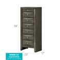 thumbnail image 4 of Glory Furniture Marilla 7-Drawers Bedroom Lingerie Chest in Gray, 4 of 8