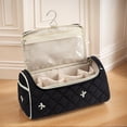 thumbnail image 5 of Yucurem Portable Cosmetic Bag with Hanging Hook, Large Capacity Travel Makeup Case Organizer with Handle and Divider, Toiletry Bag for Women Travel Daily Use, 5 of 8