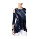 thumbnail image 1 of Alfani Blusa con textura para mujer, azul, mediana Alfani Pull-over, 1 of 1