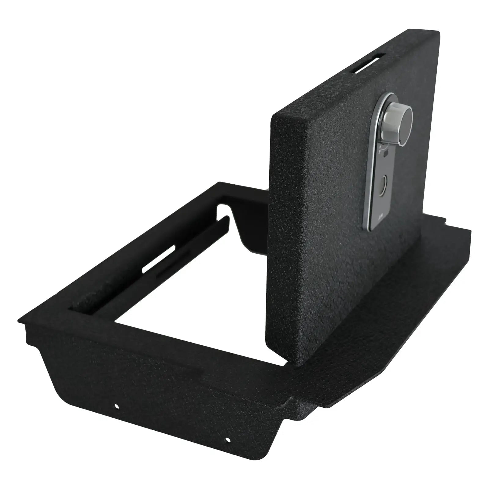Center Console Safe Gun Safe, WASAI Premium In-vehicle Console Gun Vault Lockbox Compatible with Dodge Ram TRX 2021-2024, for Dodge Ram Rebel GT 2022-2024, Fingerprint Lock with Backup Key.