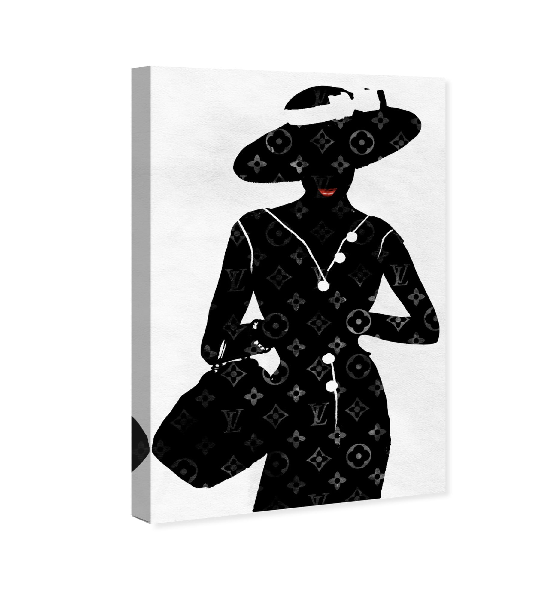 Runway Avenue Fashion and Glam Wall Art Canvas Prints 'The Noir