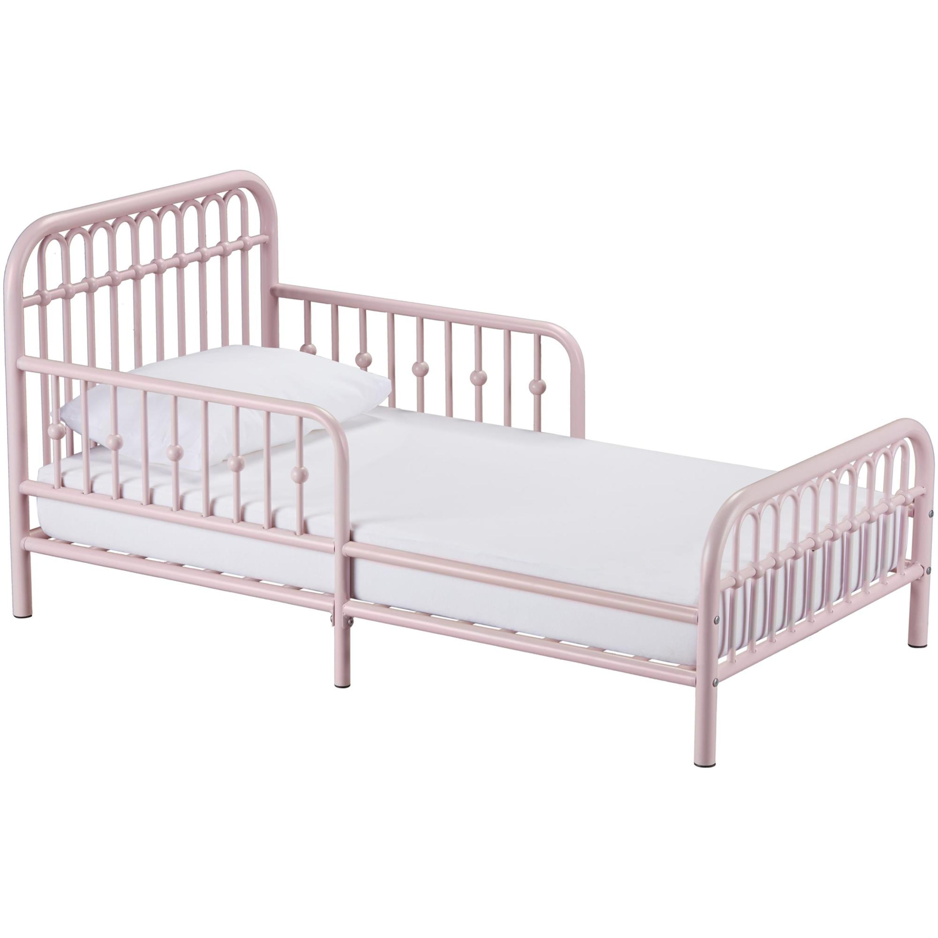 Little Seeds Monarch Hill Ivy Metal Toddler Bed, Pink