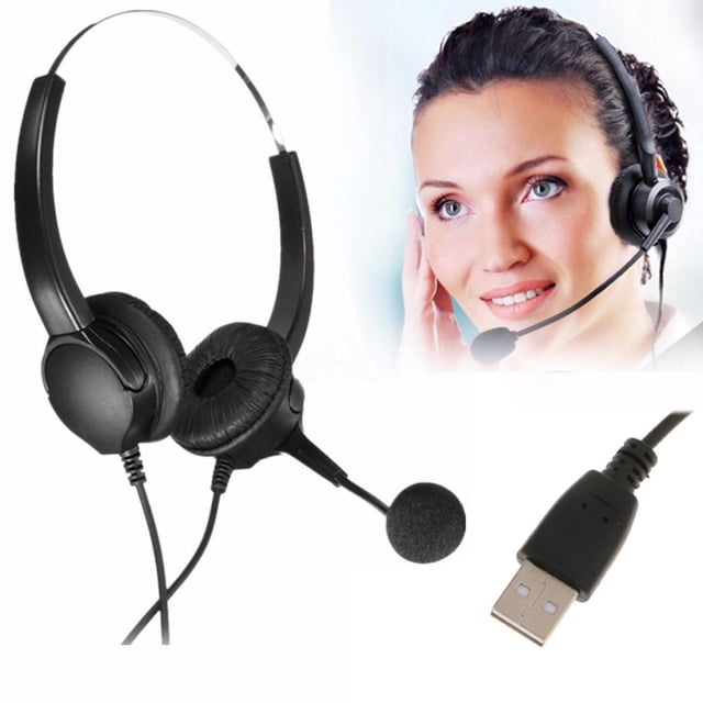 Auriculares para teléfono de centro de atención con micrófono ajustable con cancelación de ruido CUTICAT Auriculares del teléfono del centro de llamadas