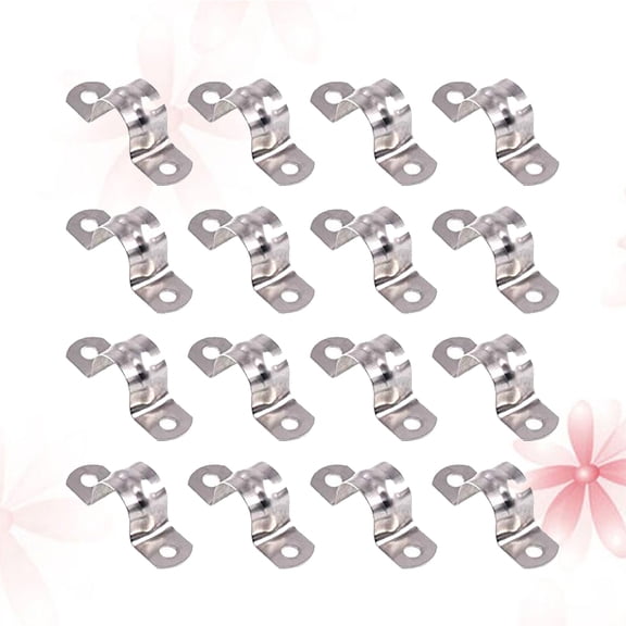 LEORX 30pcs Stainless Steel U Type Pipe Clamp for DIY Enthusiasts with High Performance