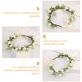 thumbnail image 4 of Mersess Adjustable Bridal Flower Headband Wedding Hair Garland Floral Headpiece for Beach Party and Special Occasion Decoration, 4 of 10