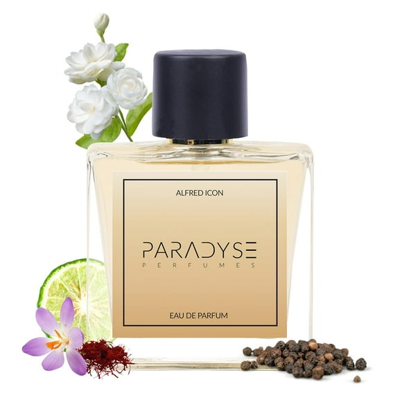 Paradyse Perfumes Alfred Icon Eau De Parfum For Men 50ml, 1.7 Fl.oz. | Strong & Long Lasting Day & Night Perfume For Boys - With Black Pepper, Lavender & Iris Notes | Luxury Gift For Husband