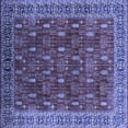 thumbnail image 1 of Ahgly Company Machine Washable Indoor Square Oriental Blue Traditional Area Rugs, 8' Square, 1 of 4