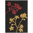 thumbnail image 2 of SAFAVIEH Soho Emerald Floral Wool Area Rug, Brown/Red, 8' x 8' Round, 2 of 10