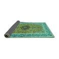 thumbnail image 2 of Ahgly Company Indoor Rectangle Persian Turquoise Blue Traditional Area Rugs, 8' x 12', 2 of 4