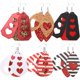 thumbnail image 1 of pares de pendientes para mujer, pendientes con forma de corazón, pendientes de lágrima para el día de San Valentín, pendientes de cuero para el día de San Valentín, pendientes colgantes, 1 of 3