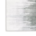 thumbnail image 4 of Benjara Mili 8 x 10 Area Rug, Abstract Pattern Washable Gray White Polyester, 4 of 5