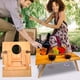 thumbnail image 1 of Hot6sl Ofertas y Liquidaciones Mesa Plegable de Madera para Exteriores, Mesa Portátil para Picnic, Mesa con Copas de Vino, 1 of 7