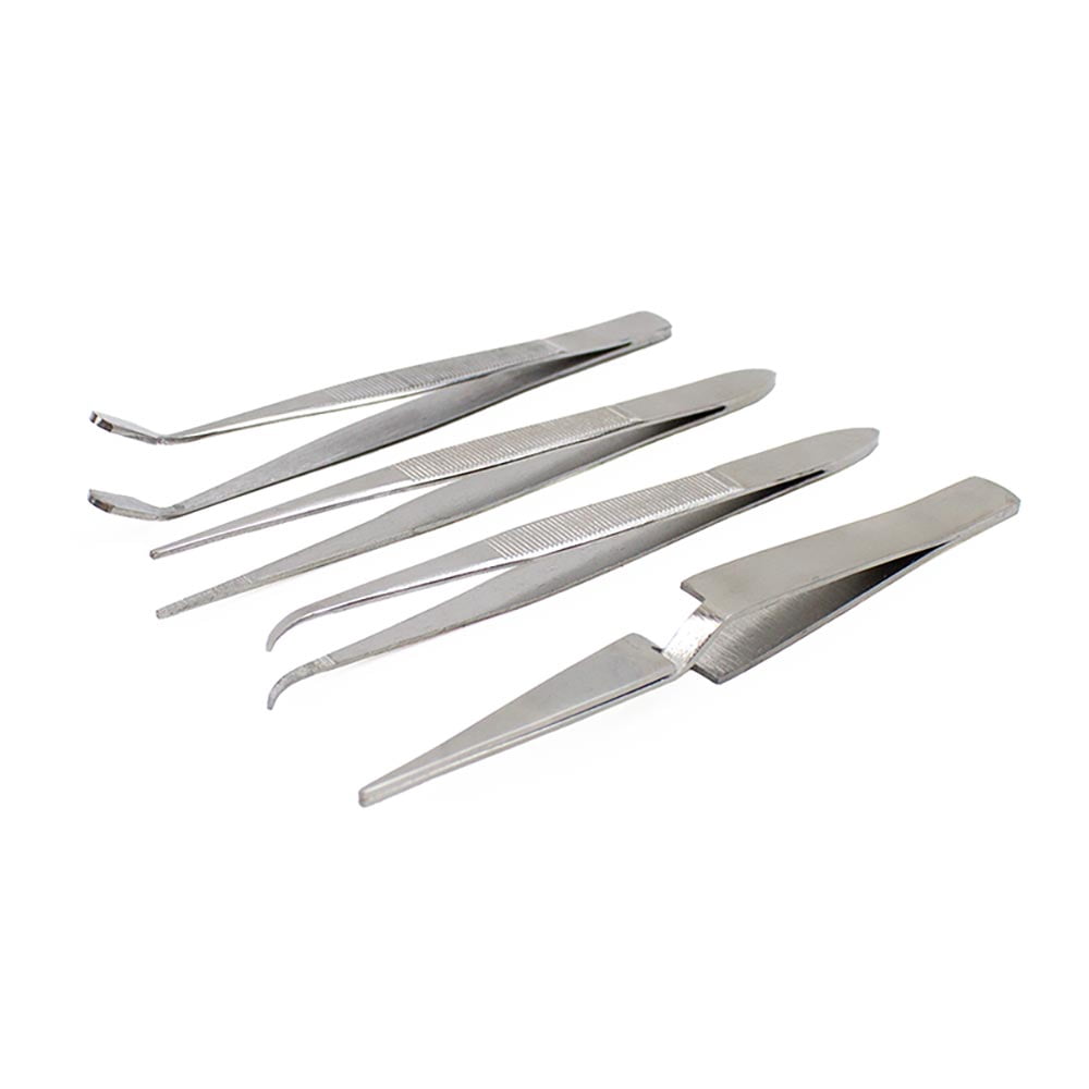 Excel 4-Piece Tweezers Set