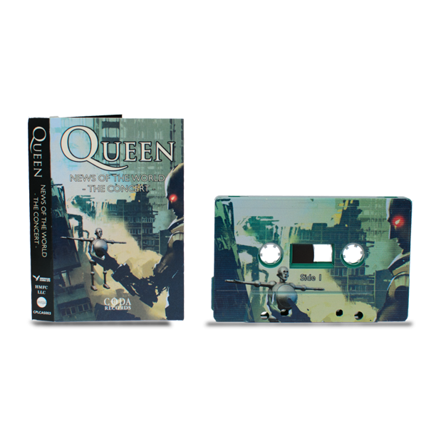 QUEEN NEWS OF THE WORLD (GREEN SHELL) Music Cassette Tapes