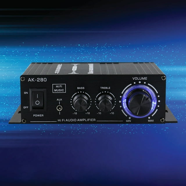 AK-280 Amplificador de potencia de audio FLhrweasw Reproductor de música Amplificadores digitales Nuevo