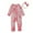 Pink, variant on Odeerbi Toddler Boys Girls Long Sleeve Floral Romper Jumpsuit Baby Clothes Infants Young Children Casual Home Crawling Bodysuit Red