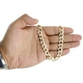 thumbnail image 5 of Real 10K Yellow Gold Solid Diamond Cut Cuban Link Chain 11.50mm Necklace 30", 5 of 5