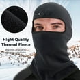 thumbnail image 2 of HOMEYA Polar Fleece Balaclava Winter Warm Face Mask Hood Thermal Neck Gator Ski Motorcycle Cycling Helmet Liner, Men Women, Gray, 2 of 7