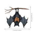 thumbnail image 3 of Halloween Hanging Bat Decor 3D Realistic Flight bat,Black Orange Spooky Upside Down Bat Decoration,Waterproof Indoor Outdoor Halloween Decor for Haunted House Porch Wall Door Tree Halloween Party, 3 of 6