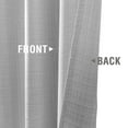 Curtainking Linen Textured Curtains 84 inches Light Grey Bedroom Living