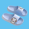 thumbnail image 5 of Fnooota Girls Slide Sandals, Open Toe Slip On Indoor Non Slip Summer Shoes Sky Blue Size 1-1.5(Big Kids)（Big Kids), 5 of 5