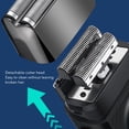 thumbnail image 4 of Electric Beard Trimmer LED Adjustable 3 Gears Detachable Blade Rechargeable Reciprocating USB Digital Beard Groomer, 4 of 7