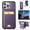 Purple, variant on Allytechgroup Case for iPhone 11 with Detachable Cards Holder, RFID Blocking 2 In 1 Wallet Case with Kickstand Shockproof Back Cover Shell for iPhone 11, Purple