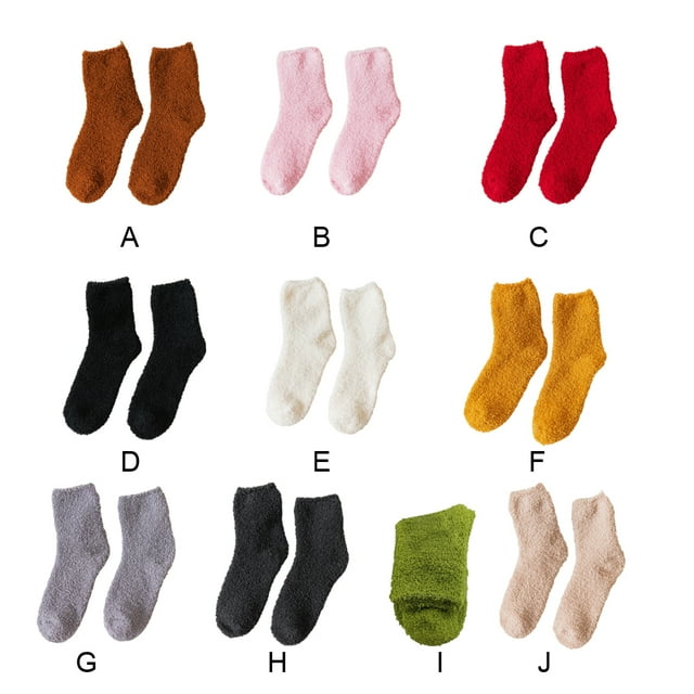 Ruiboury 10pack/lot Exquisite Craft And Elasticity Wear-resistant Socks For Extra And Warmth Soft Texture Extra Thick Avacado Green