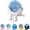 White, variant on Cute Hanging Sponge Holder with Drainage, Keeps Your Sponge Dry & Smiling, Funny Sponge Stand for Kitchen Sink, 3D Printing Countertop Sponge Holders (Without Sponge)