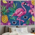 thumbnail image 2 of Orinice Flamingo and Pineapple Tapestry Wall Hanging Tapestries Decorations for Bedroom Living Room Dorm  50x40inch, 2 of 6