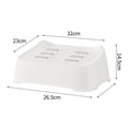 thumbnail image 4 of Foot Stool Under Desk Footrest Foot Rest Cushion Curve Footrest for Computer White, 4 of 8