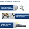 thumbnail image 5 of 5 FT Washing Machine Drain Hose, Flexible Dishwasher Drain Hose Extension Kit, Universal Washer Drain Hose, Corrugated Washer Hose with 1 Adapter, 2 Hose Clamps, 1 U-Bend Hose Holder, 5 of 9