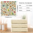 thumbnail image 6 of Yayeee 6 Pack Kitchen Dish Cloths Set for Washing Soft Drying Absorbent Microfiber Towels, Beige Cartoon Animals, 6 of 9