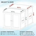 thumbnail image 6 of The Refined Feline Refined Litter Box Deluxe, Large, Mahogany, Modern Style, 6 of 6