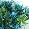 thumbnail image 6 of Morttic 6PCS Artificial Thistles Flowers Bouquet Long Stems Fake Silk Sea Holly Flowers Plants for Home Decor Centerpieces Decor(Blue), 6 of 8