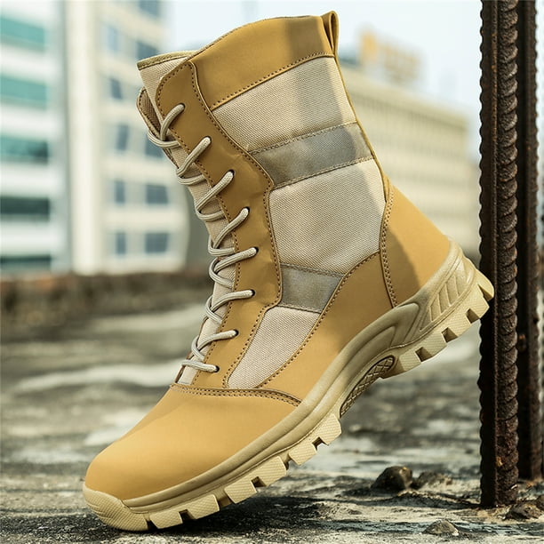 Mens military desert boots best sale