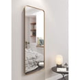 thumbnail image 1 of ANDY STAR Modern 18 x 48 Inch Rectangular Full Body Mirror, Brushed Gold, 1 of 9