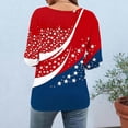 thumbnail image 7 of Htigea Fourth of July Tops for Women 3/4 Sleeve 1776-2026 Shirts Star Striped Print Tees Independence Day 250th Anniversary T-Shirts 03 Multicolor S, 7 of 7
