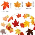thumbnail image 2 of Trianu 200 Pcs Assorted Color Artificial Maple Leaves Fall Leaves for Weddings, Thanksgiving Day, Parties, Props, Crafts (Multicolor 1), 2 of 6