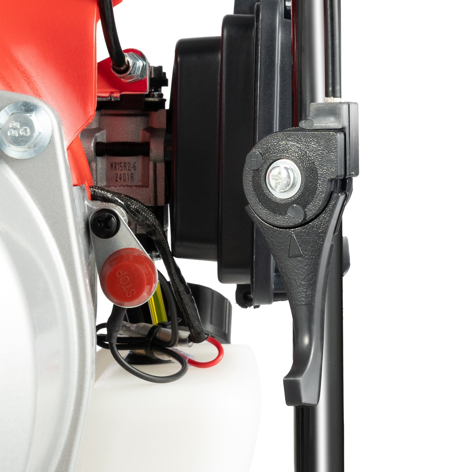 Water Pump, 43CC 2-Stroke Gas Water Pump, 2 HP Engine with 1 Inch Inlet Outlet, Max Flow 8 m³/h, Max Head 98.4 ft, for Irrigation, Pond, Pool, Flood Water Transfer, Portable and Durable
