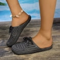 thumbnail image 2 of Ticikt Women's Jelly Sandals Slingback Bling Beach 80s 90s Retro Flat Shoes, 2 of 9