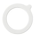 thumbnail image 4 of Pack of 10 White/Orange Jar Seal Rings Replacement Rubber Gaskets for Jar, 4 of 14