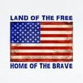 thumbnail image 2 of CafePress - AMERICAN FLAG LAND OF FREE HOME OF BRAVE Body Suit - Baby Light Bodysuit, Size Newborn - 24 Months, 2 of 4