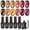 Gilded Street Fall, variant on Beetles Gilded Street Cat Eye Gel Nail Polish Set, 6 Colors Brown Red Gold Copper Magnetic Gel