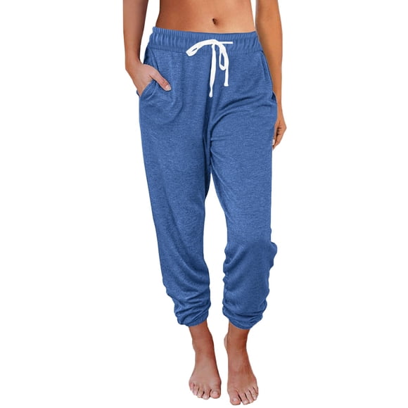 Pantalones deportivos AUTOMET Resort Wear 2025 para mujer, color azul, talla M